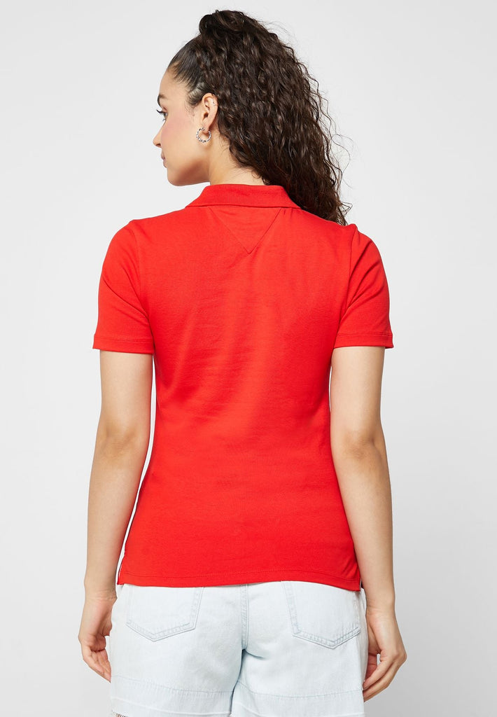 Tommy Hilfiger crvena ženska polo majica (WW0WW37823-SNE) 2