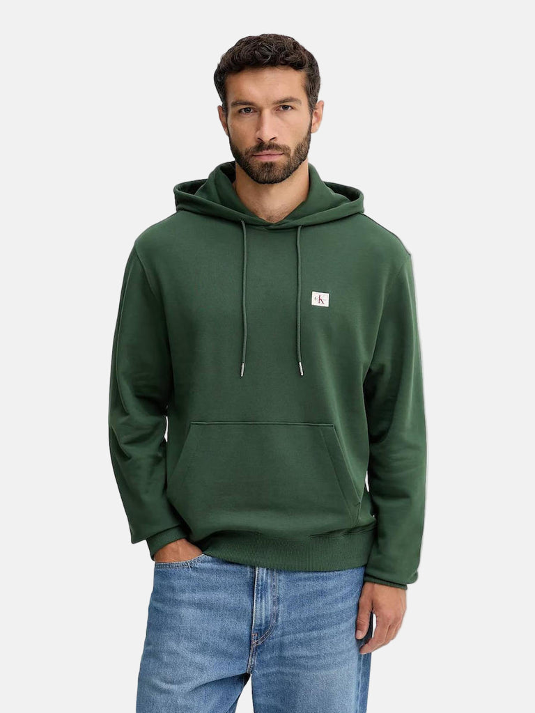Calvin Klein zelena muška dukserica sa kapuljačom-[SKU]