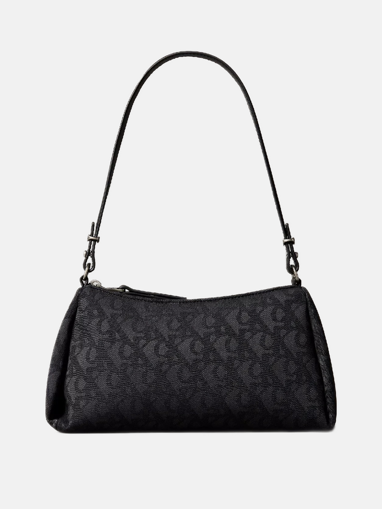 Calvin Klein crna ženska torba sa printom brenda-[SKU]