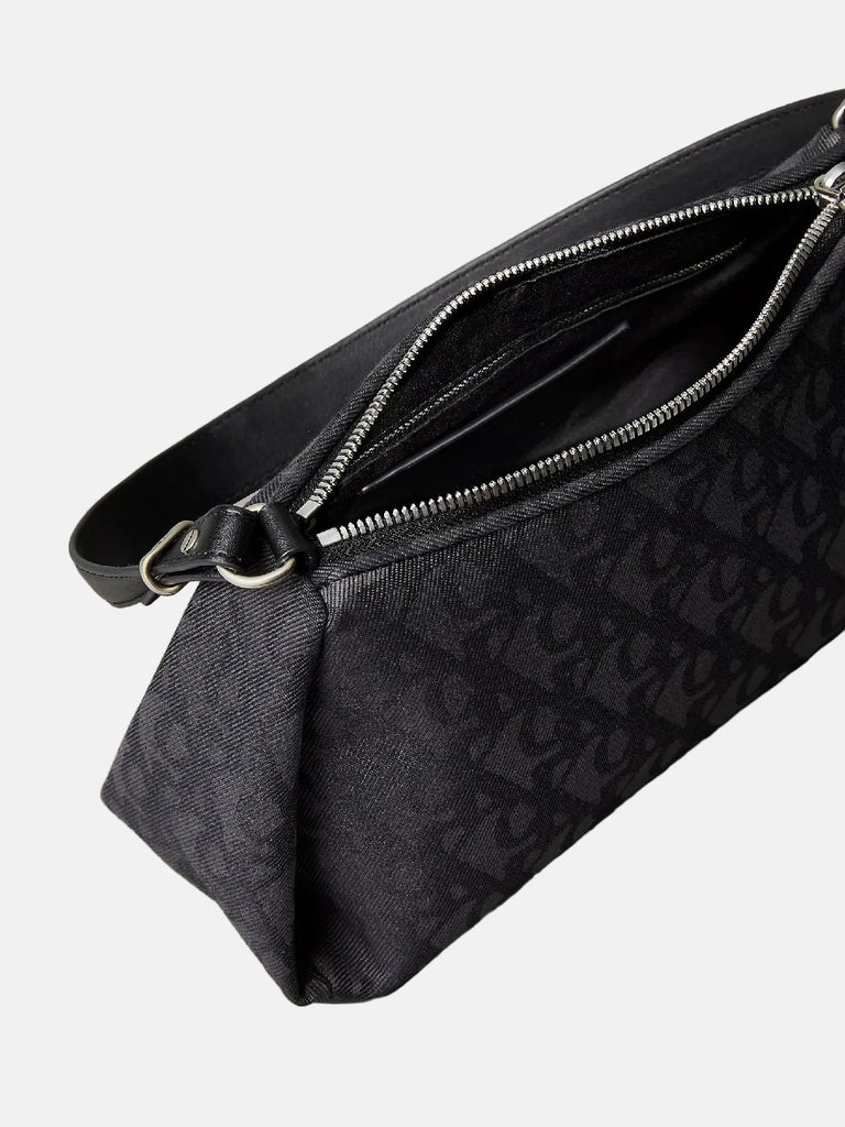 Calvin Klein crna ženska torba sa printom brenda-[SKU]