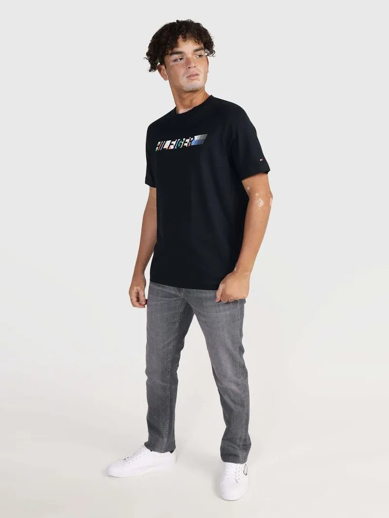 Tommy Hilfiger plava muška majica s grafičkim printom