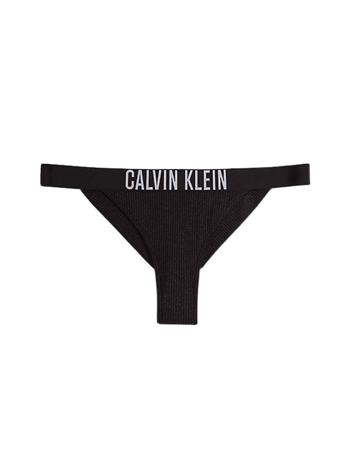 Calvin Klein crne ženske kupaće gaćice s logo trakom