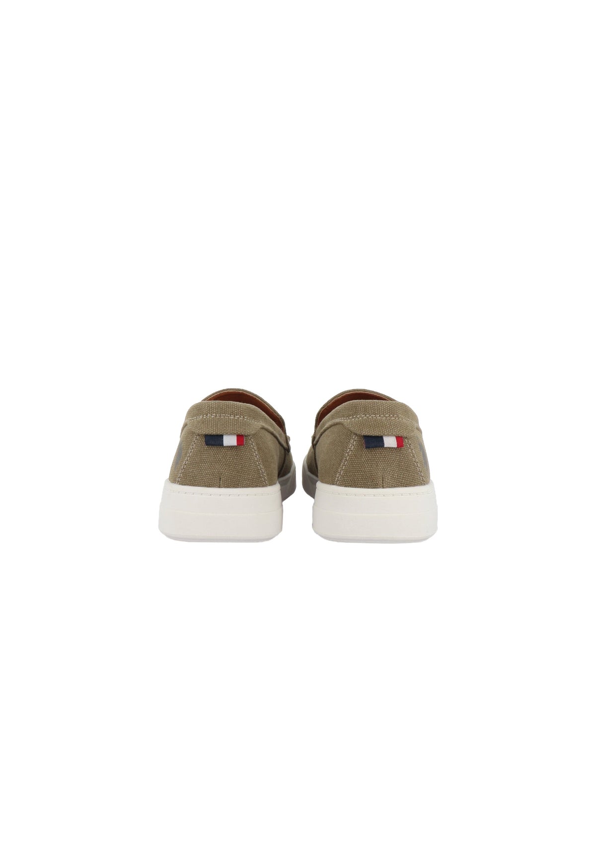 U.S. Polo Assn. khaki muške mokasine s bijelim đonom