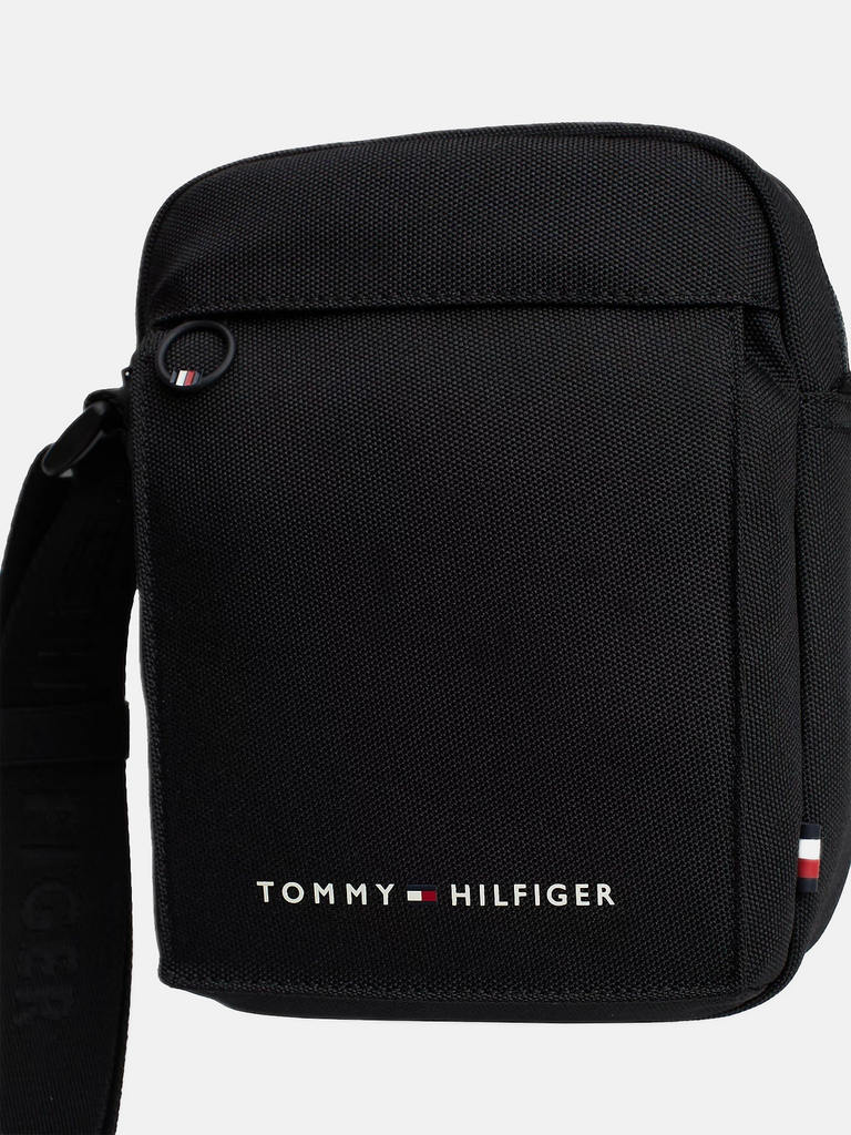 Tommy Hilfiger crna muška torba s remenom-[SKU]