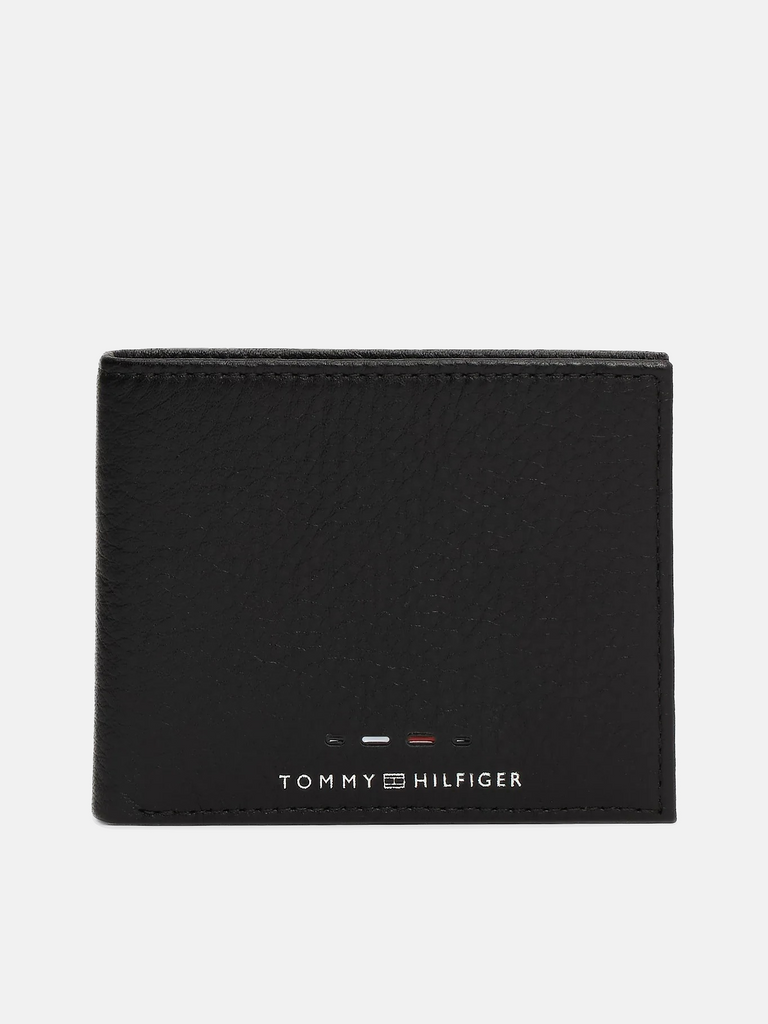 Tommy Hilfiger crni muški novčanik od meke kože-[SKU]