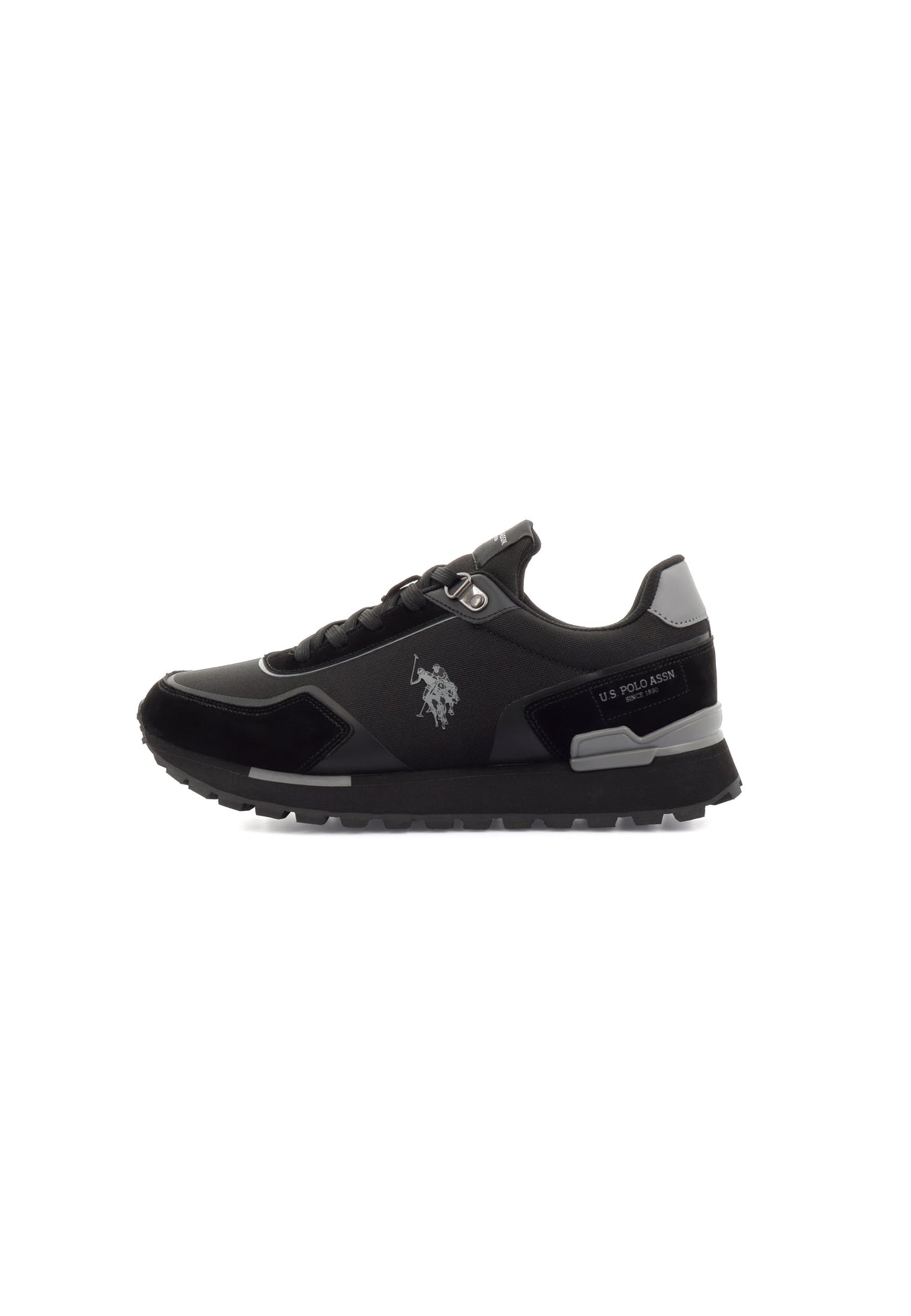 U.S. Polo Assn. crne muške patike u retro stilu s logotipom