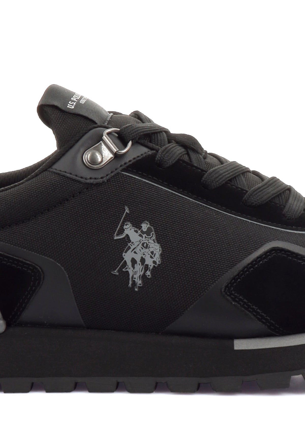 U.S. Polo Assn. crne muške patike u retro stilu s logotipom