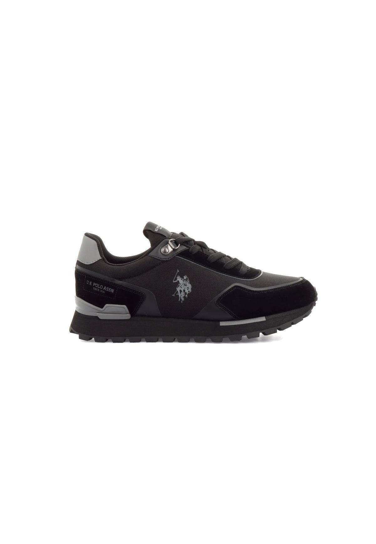 U.S. Polo Assn. crne muške patike u retro stilu s logotipom