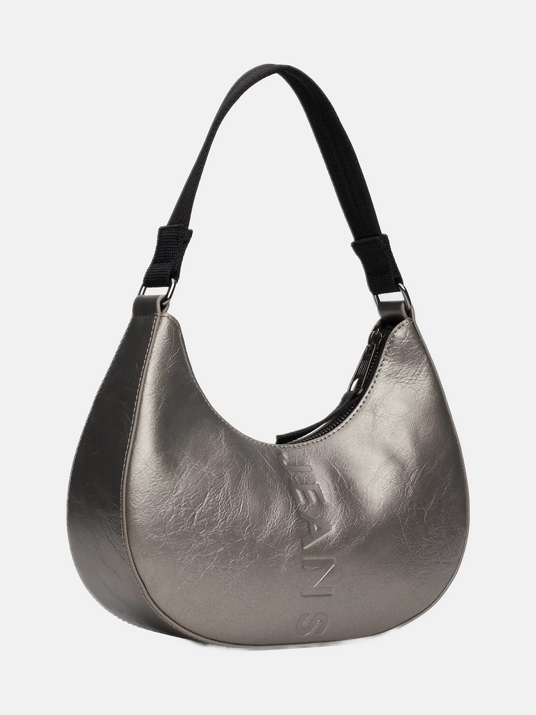 Tommy Hilfiger siva ženska torba s elegantnim oblikom-[SKU]