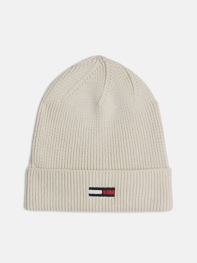 Tommy Hilfiger bijela ženska kapa s pletenim uzorkom-[SKU]