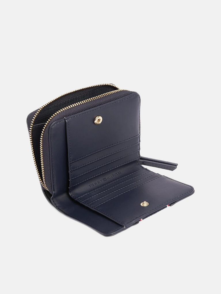Tommy Hilfiger plavi ženski novčanik sa prugastim detaljima-[SKU]