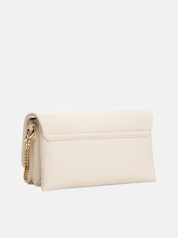 Tommy Hilfiger bež ženska torba sa zlatnim lancem-[SKU]