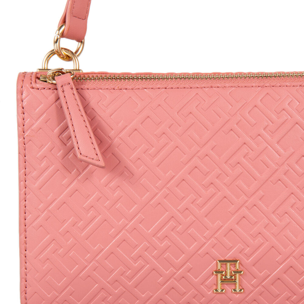 Tommy Hilfiger roza ženska torba s lančanim remenom-[SKU]