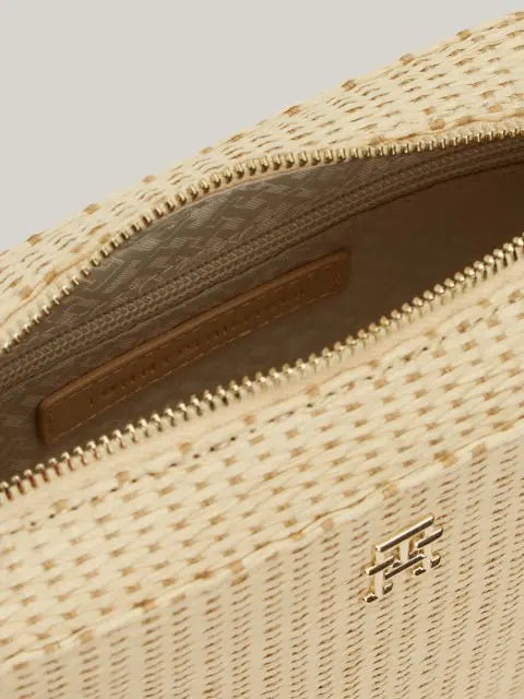 Tommy Hilfiger bež ženska torba s preklopnim zatvaranjem-[SKU]