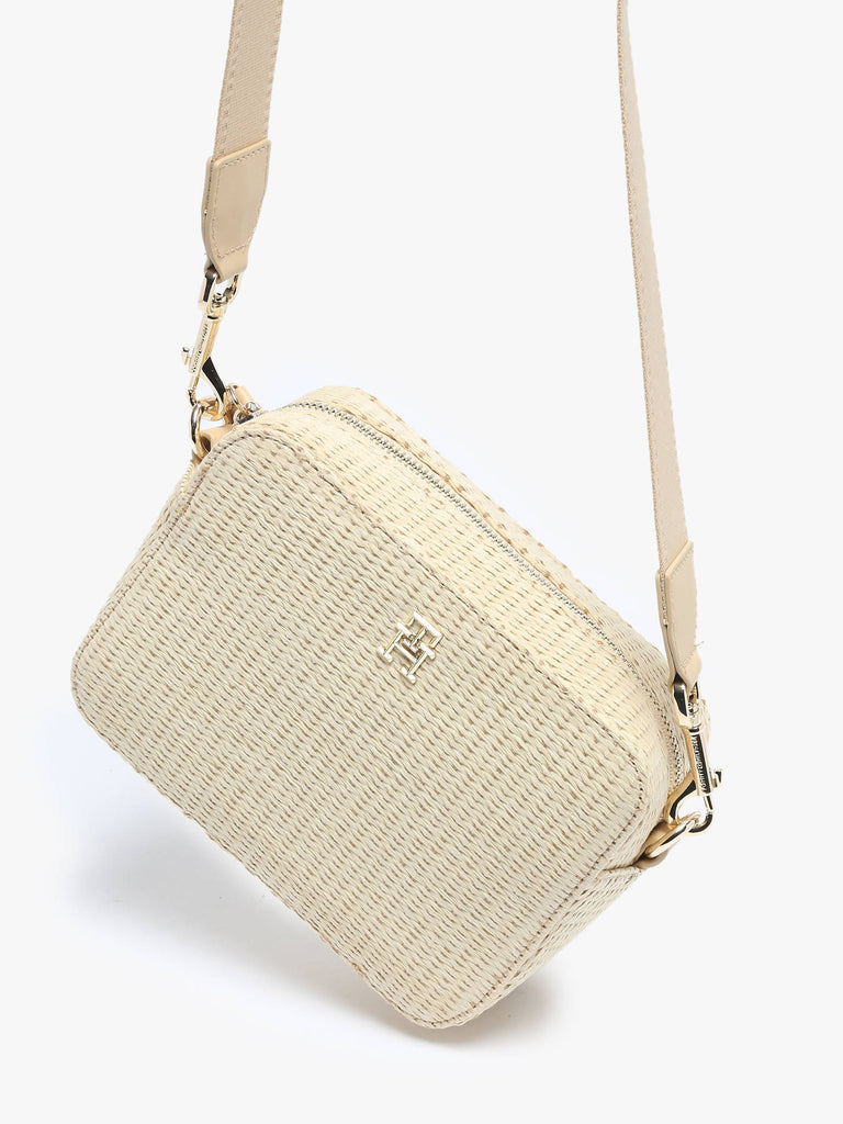 Tommy Hilfiger bež ženska torba s preklopnim zatvaranjem-[SKU]