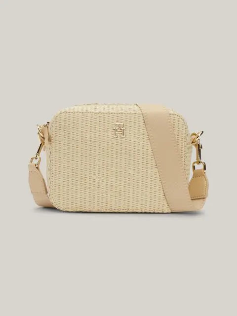 Tommy Hilfiger bež ženska torba s preklopnim zatvaranjem-[SKU]