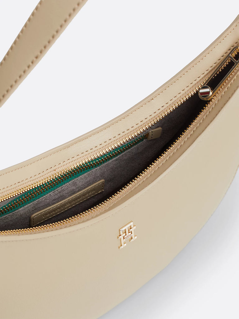Tommy Hilfiger bež ženska torba s elegantnim oblikom-[SKU]