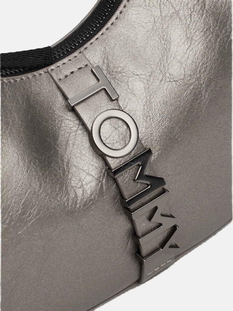 Tommy Hilfiger siva ženska torba s elegantnim oblikom-[SKU]