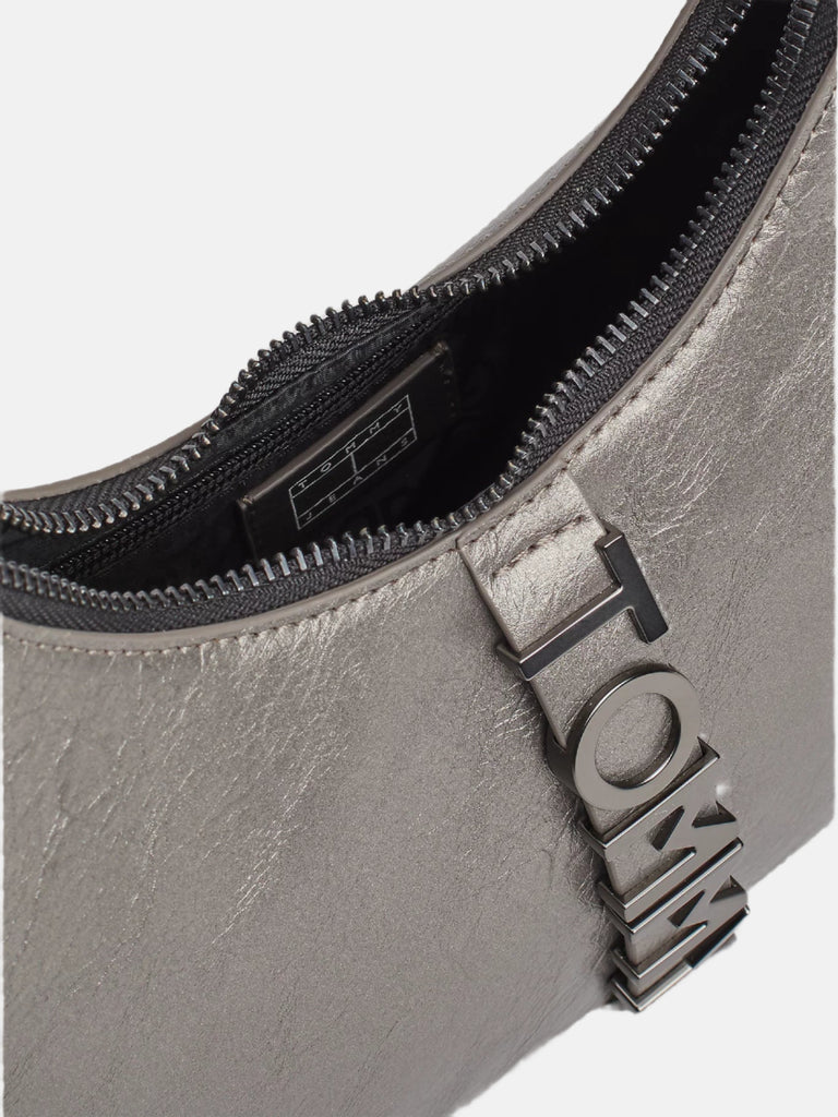 Tommy Hilfiger siva ženska torba s elegantnim oblikom-[SKU]