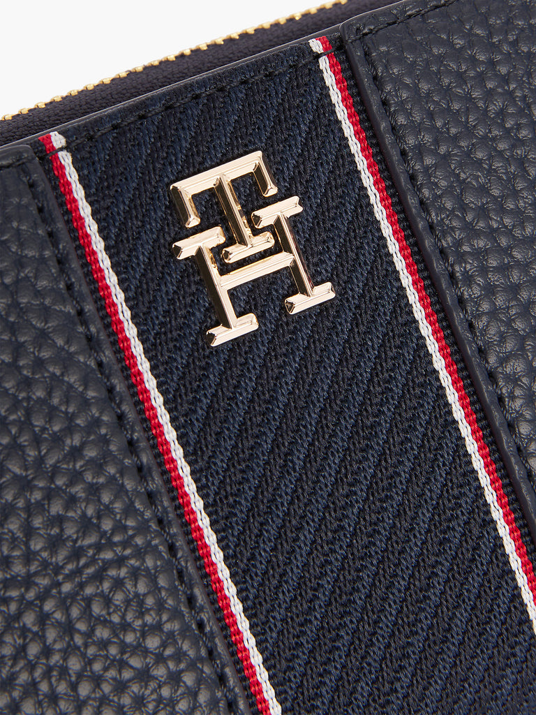 Tommy Hilfiger plavi ženski novčanik sa prugastim detaljima-[SKU]