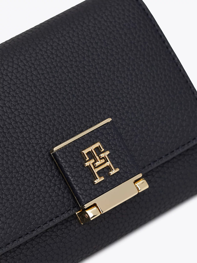 Tommy Hilfiger plavi ženski novčanik s teksturom-[SKU]