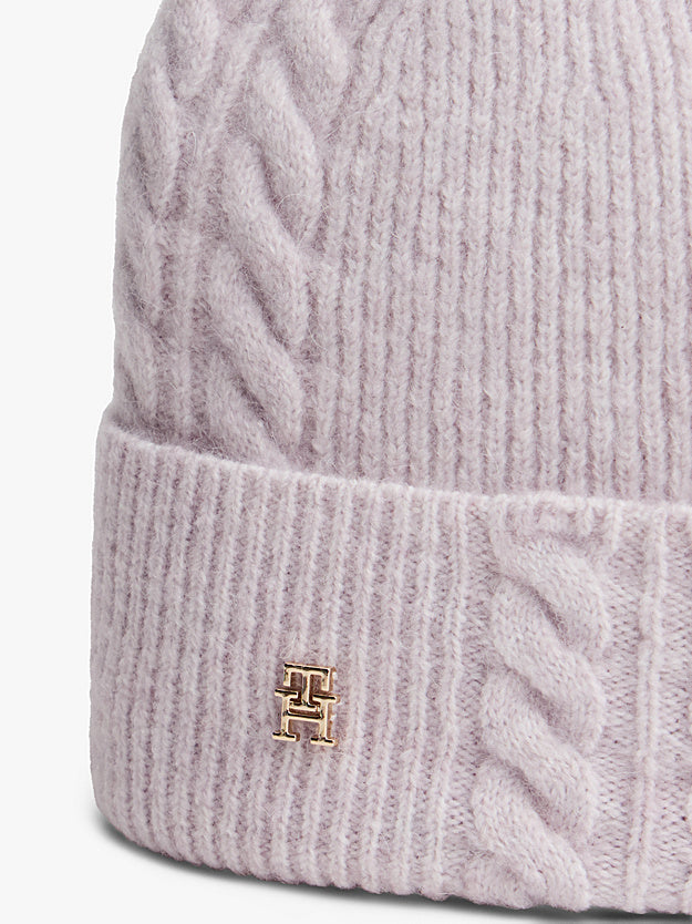 Tommy Hilfiger ljubičasta ženska kapa sa zlatnim logom-[SKU]