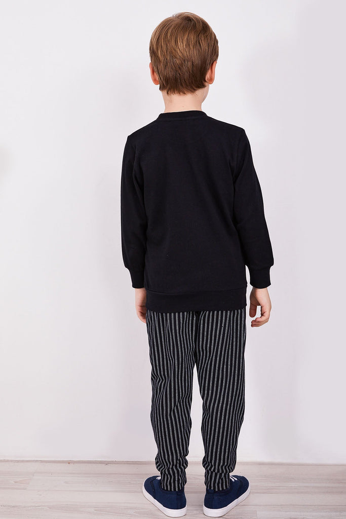 Arnetta crna pidžama za dječake (AR2307-2-Black) 2