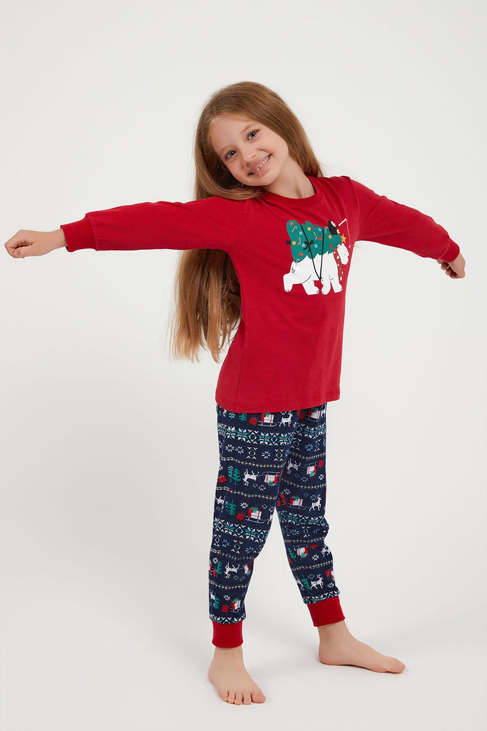 Arnetta crvena pidžama za djevojčice (AR2151-2-Red) 1
