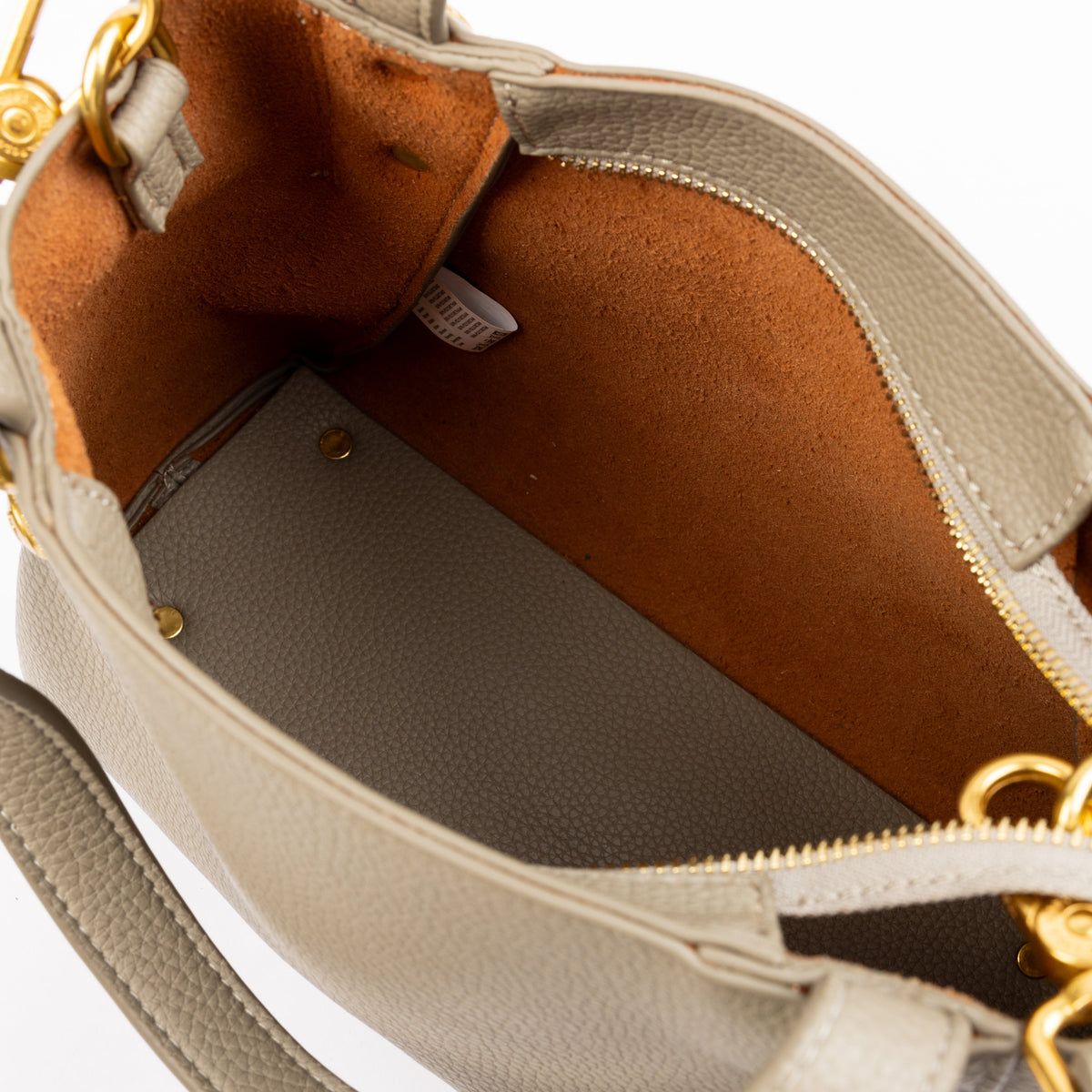 U.S. Polo Assn. khaki ženska torba s ručkama i zlatnim kuglicama