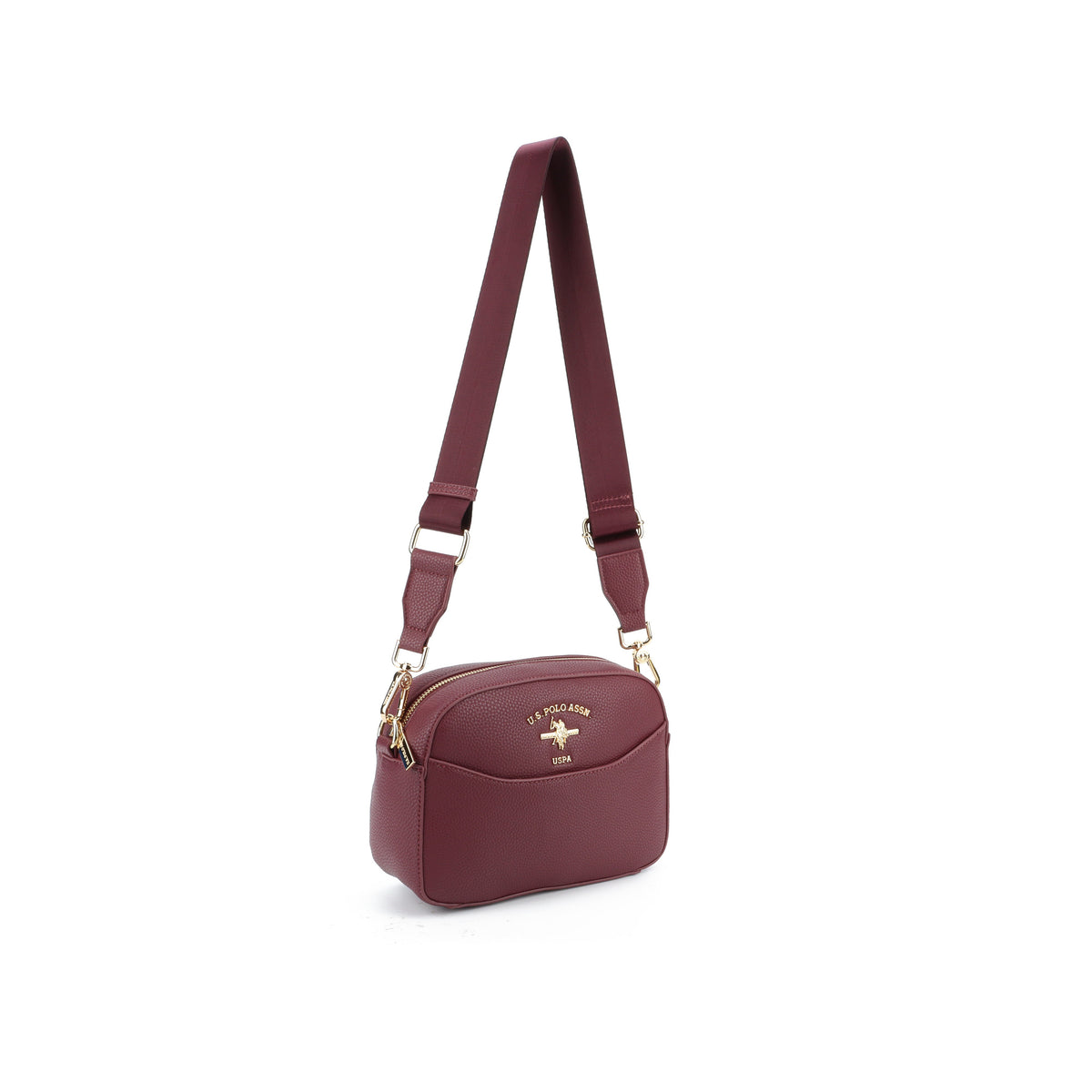U.S. Polo Assn. bordo ženska torba preko tijela sa širokim remenom