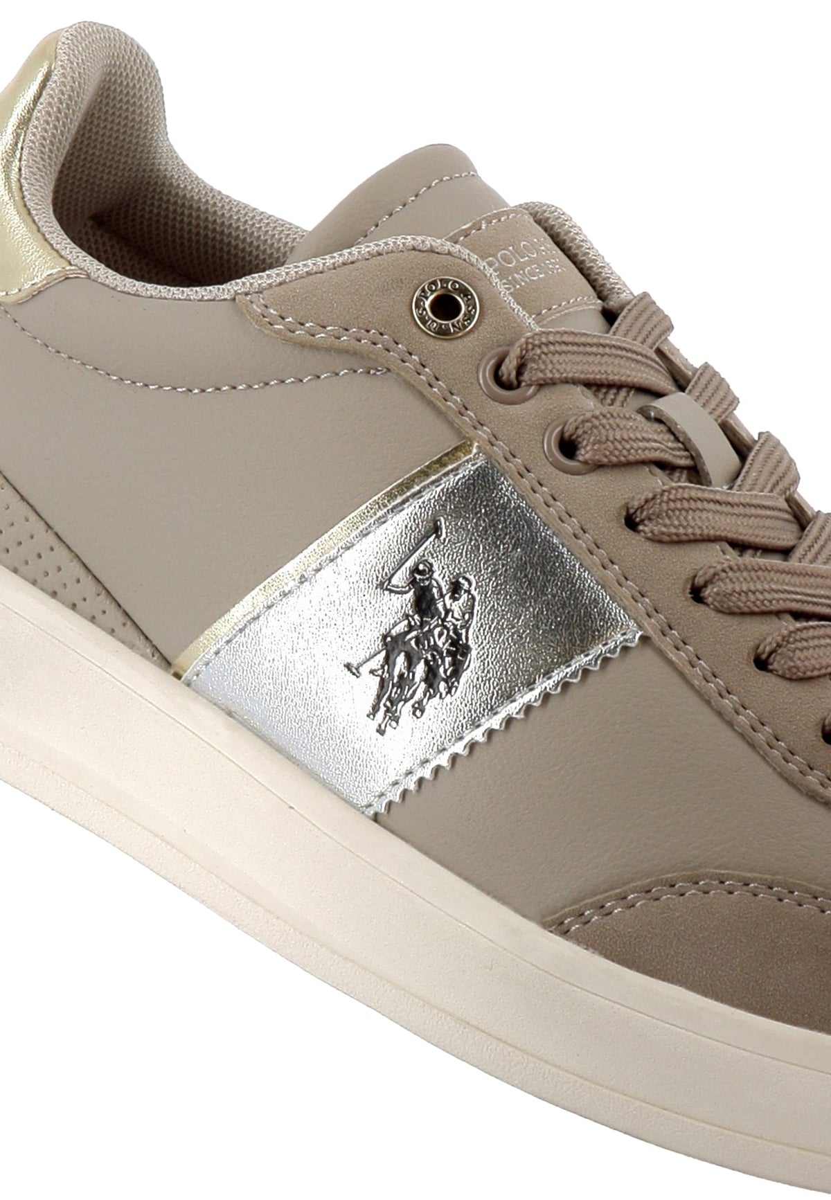 U.S. Polo Assn. bež ženske patike s bijelom prugom