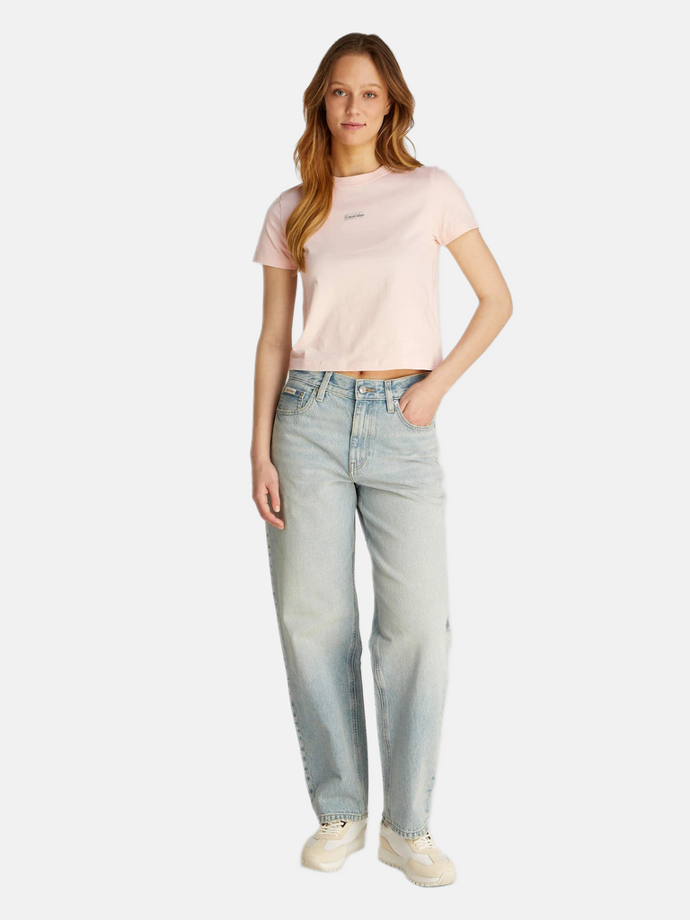 Calvin Klein roza ženska majica kratkih rukava-[SKU]