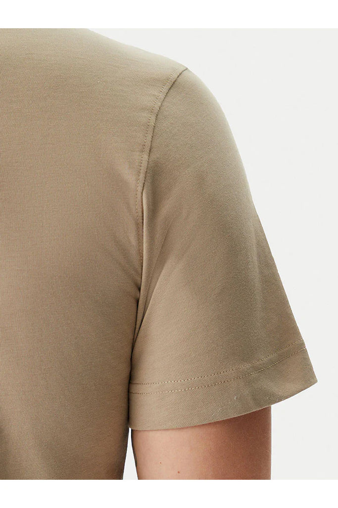 Calvin Klein smeđa muška majica s kratkim rukavima-[SKU]