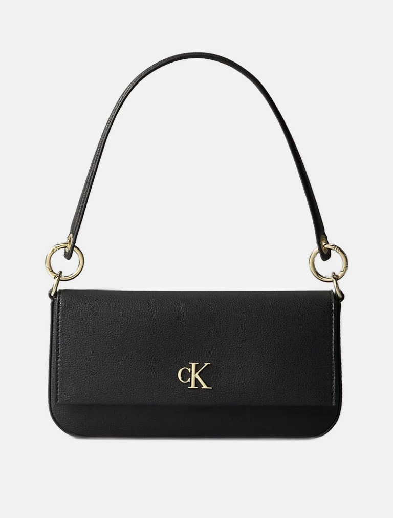 Calvin Klein crna elegantna ženska torba sa diskretnim logom-[SKU]