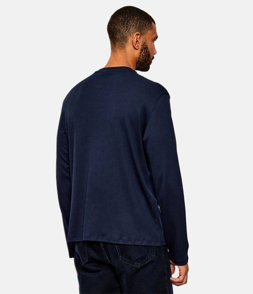 Calvin Klein teget plava muška majica dugih rukava-[SKU]