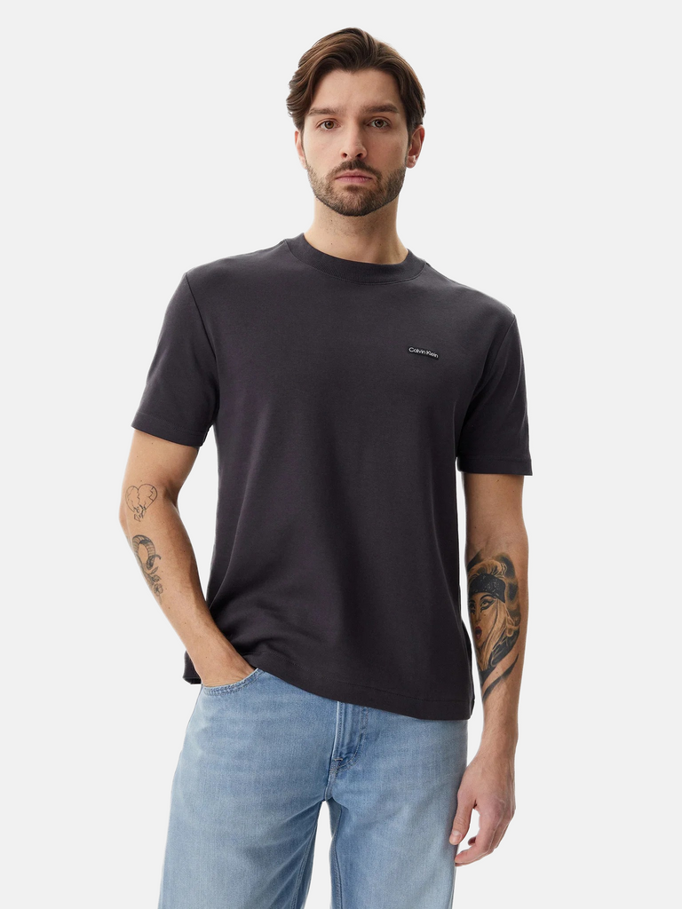 Calvin Klein crna muška majica s kratkim rukavima-[SKU]