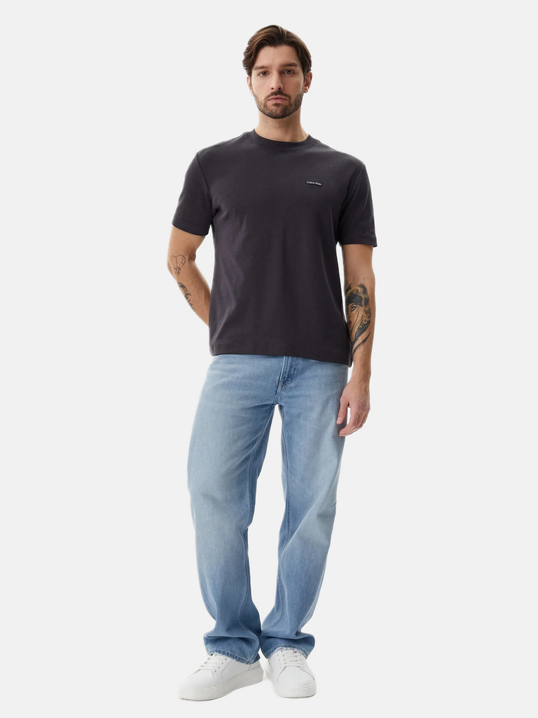 Calvin Klein crna muška majica s kratkim rukavima-[SKU]