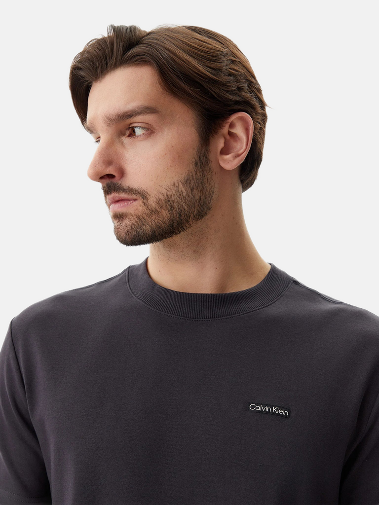 Calvin Klein crna muška majica s kratkim rukavima-[SKU]