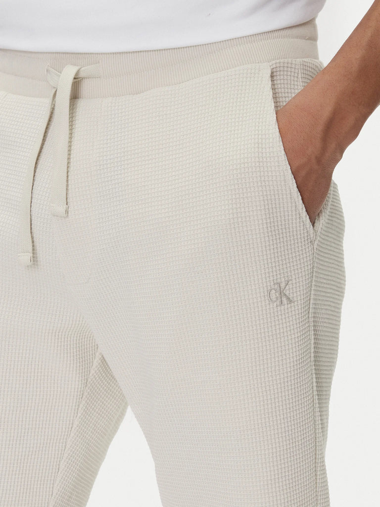 Calvin Klein bijeli muški šorc od pamučne tkanine-[SKU]