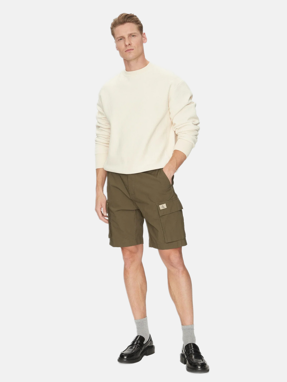 Calvin Klein zeleni muški šorc s bočnim džepovima