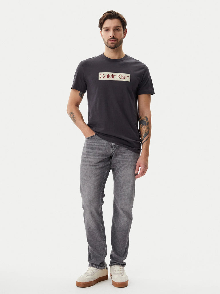 Calvin Klein crna muška majica s grafičkim detaljem-[SKU]