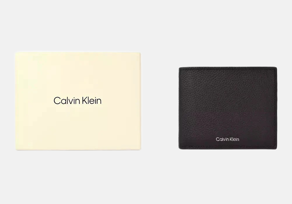 Calvin Klein crni muški novčanik sa više pretinaca za kartice-[SKU]