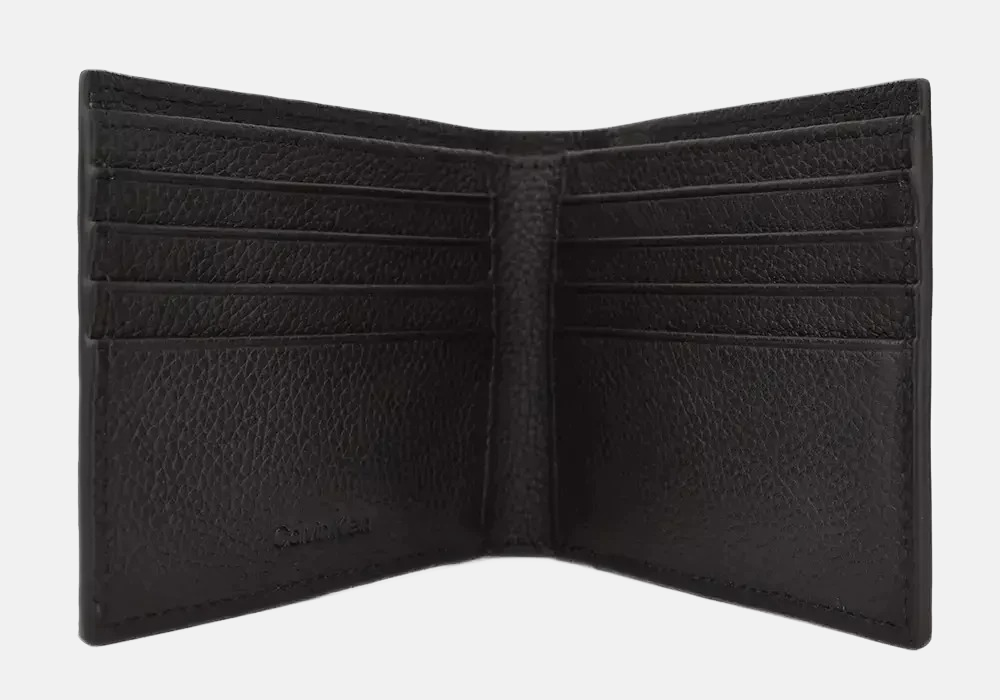 Calvin Klein crni muški novčanik sa više pretinaca za kartice-[SKU]
