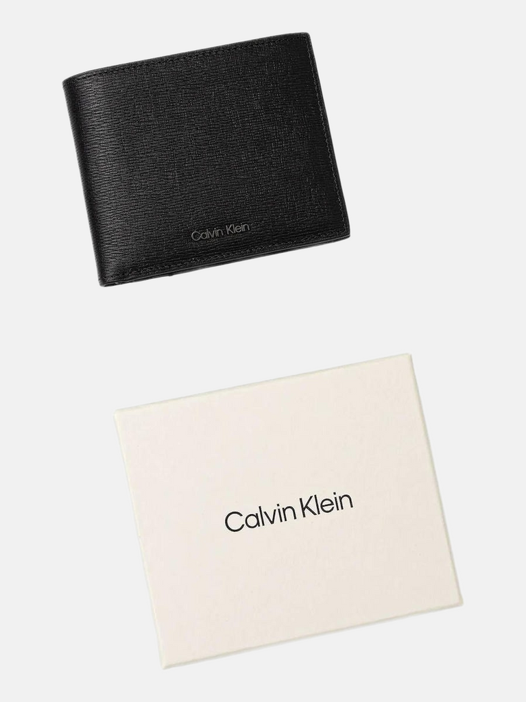 Calvin Klein crni muški novčanik sa pretincem za sitan novac-[SKU]