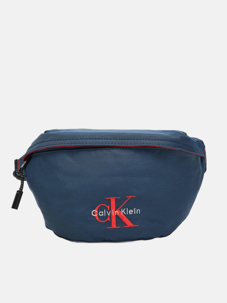 Calvin Klein plava muška torba sa crvenim detaljima-[SKU]
