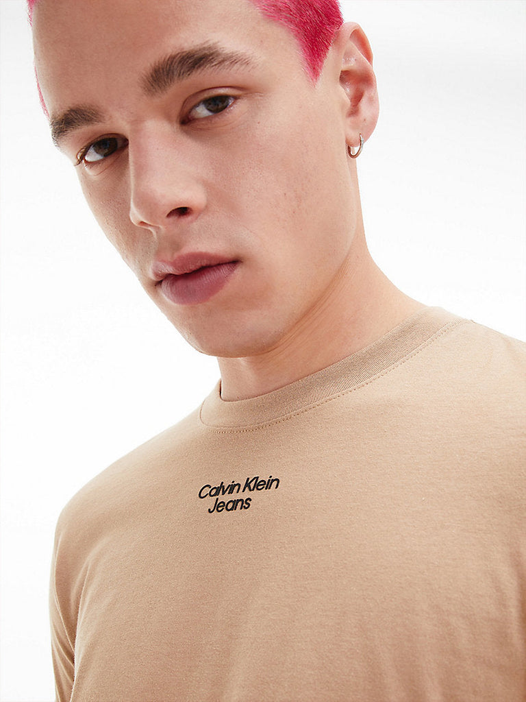 Calvin Klein bež muška majica (J30J320595-GV7) 4