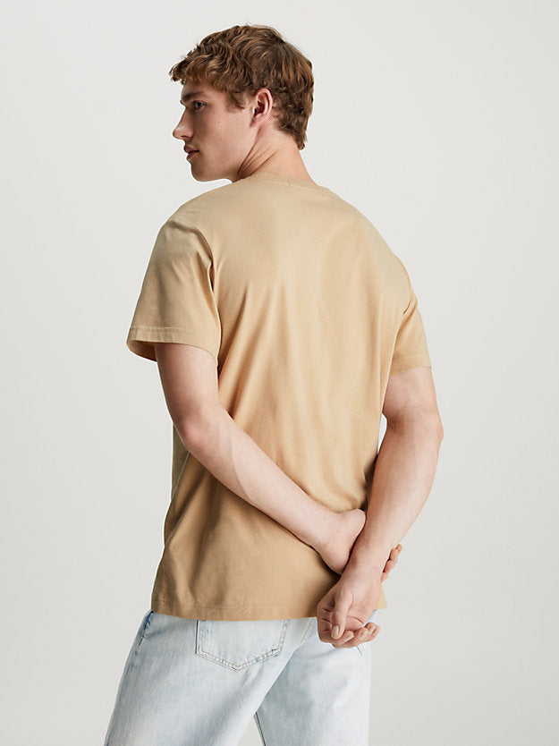 Calvin Klein bež muška majica s okruglim izrezom