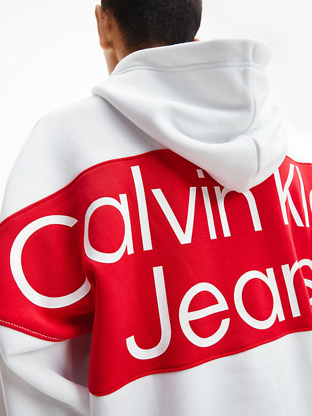 Calvin Klein bijela muška dukserica (J30J322527-YAF) 4