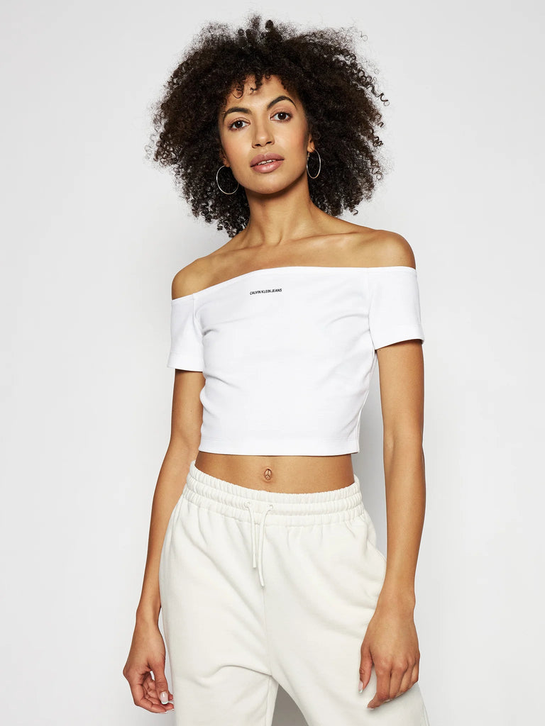 Calvin Klein bijela ženska majica (J20J215700-YAF) 1