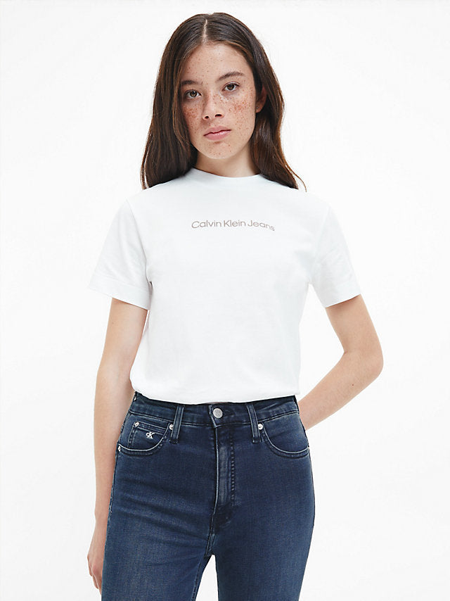 Calvin Klein bijela ženska majica (J20J219918-0K5) 1